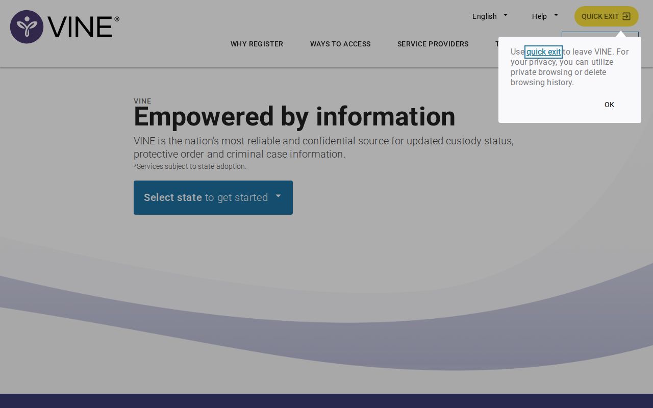 Custody notification search for Monroe County arrest records