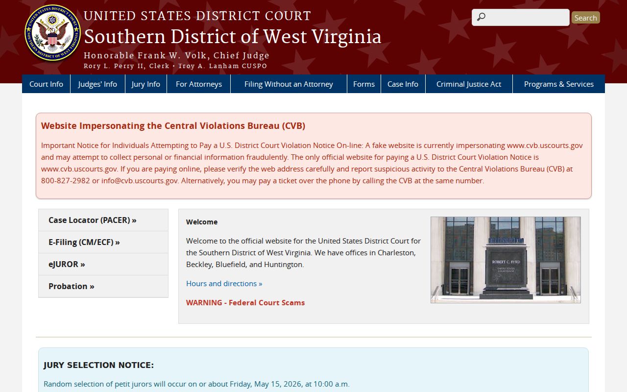 Monroe County criminal history Southern District federal court source