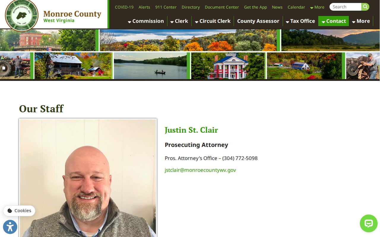 Prosecutor contact information connected with Peterstown criminal cases